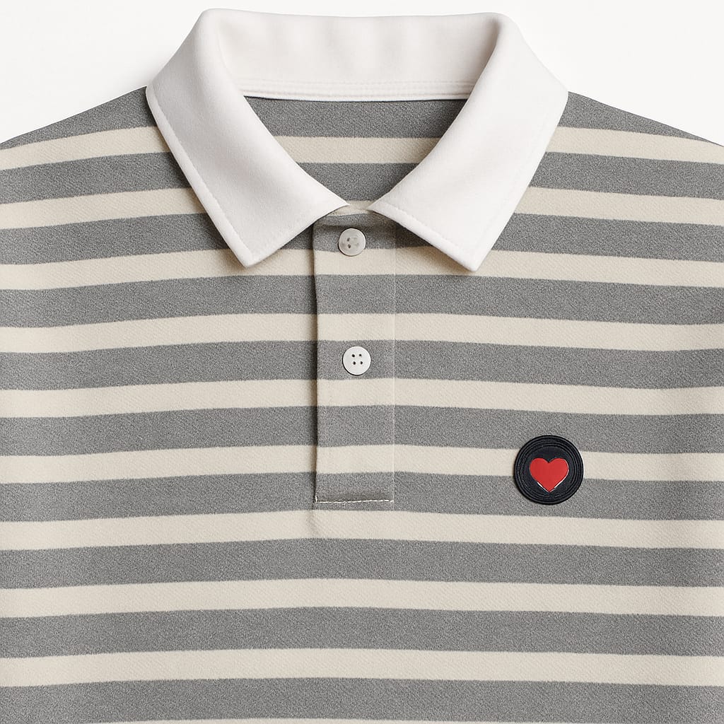 Men’s Classic Striped Polo T-Shirt – Premium Cotton, Casual & Stylish