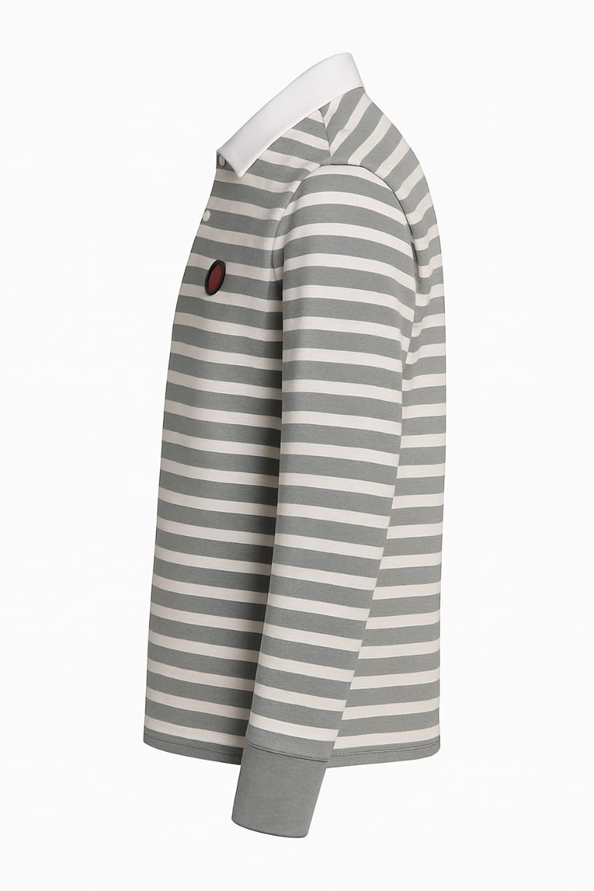 Men’s Classic Striped Polo T-Shirt – Premium Cotton, Casual & Stylish